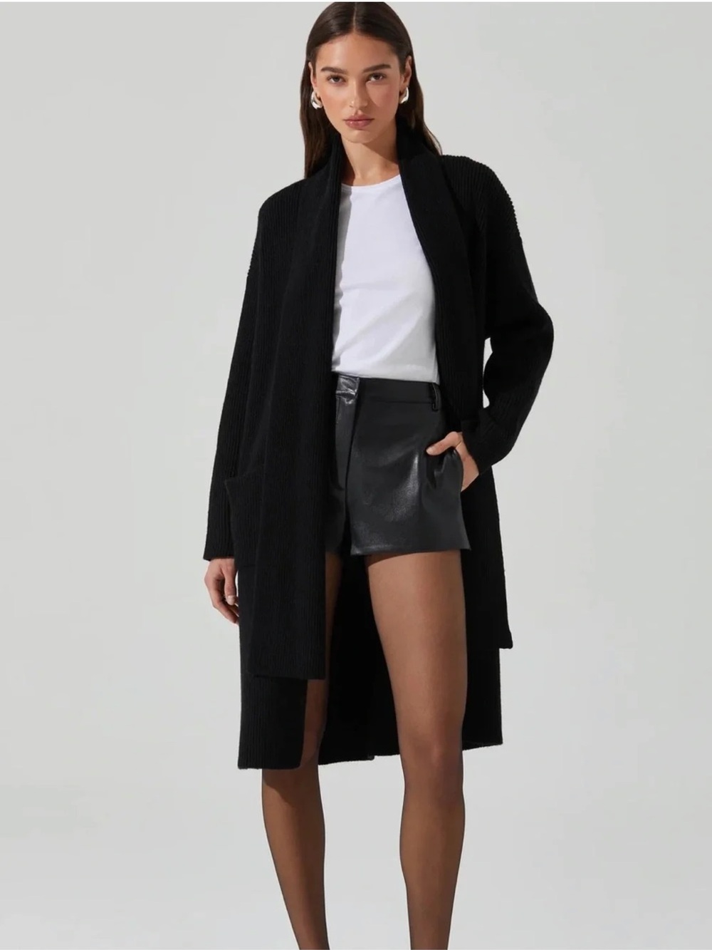 ASTR the Label $168 Noemi Scarf Longline Cardigan